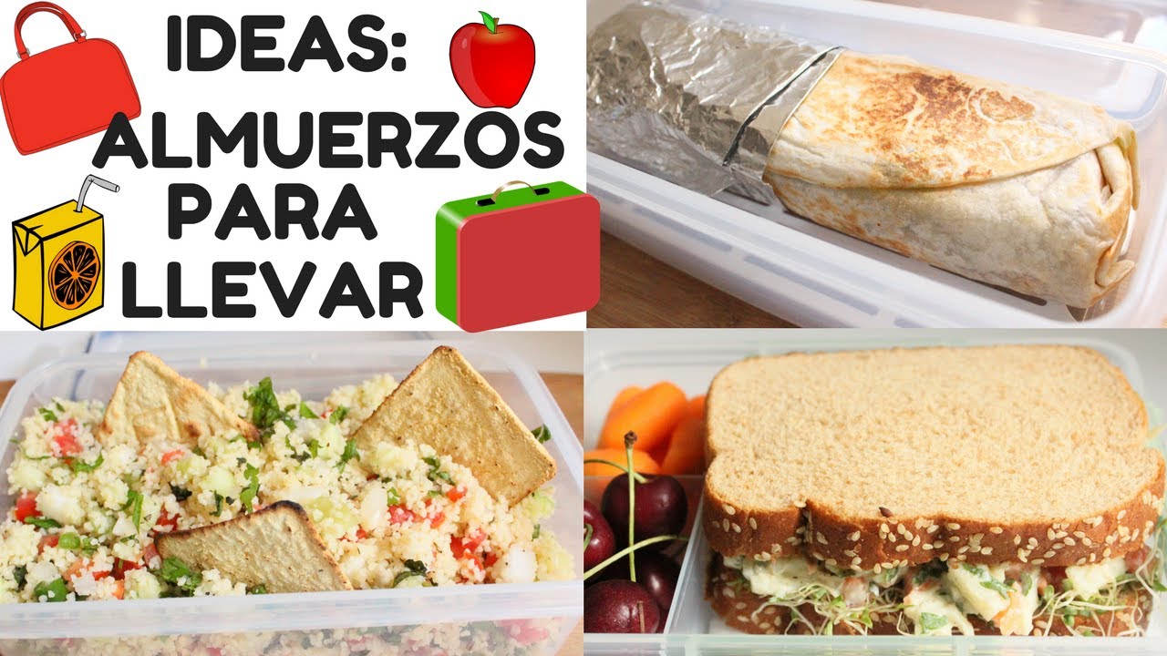 IDEAS: DELICIOSOS ALMUERZOS VEGANOS PARA LLEVAR AL TRABAJO, ESCUELA U OFICINA -Transición Vegana