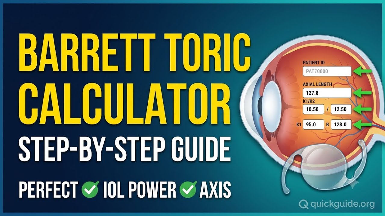 Complete guide to IOL power calculation with Barrett Toric Calculator