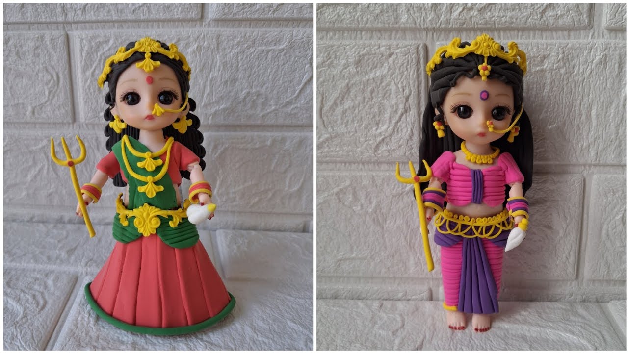 Diy Durga Mata🙏Making With Super Clayart Idea 
