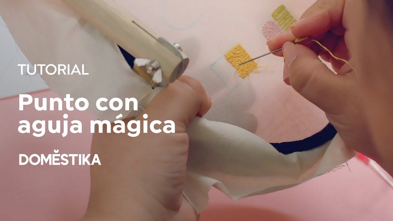 TUTORIAL Bordado | Técnica Básica de Punto con Aguja Mágica | Laura Ameba | Domestika