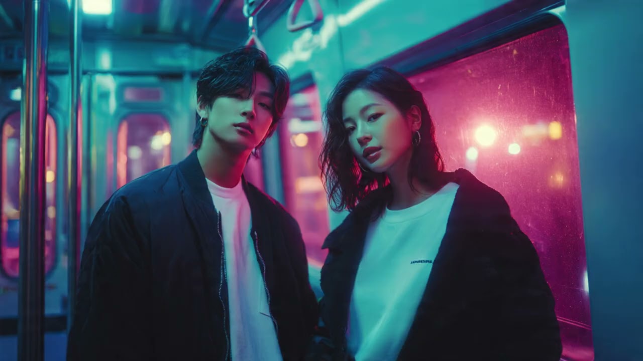 Neon Drift 🚆 Korean Electro Pop Synth Chill | Y2K Midnight City Vibes