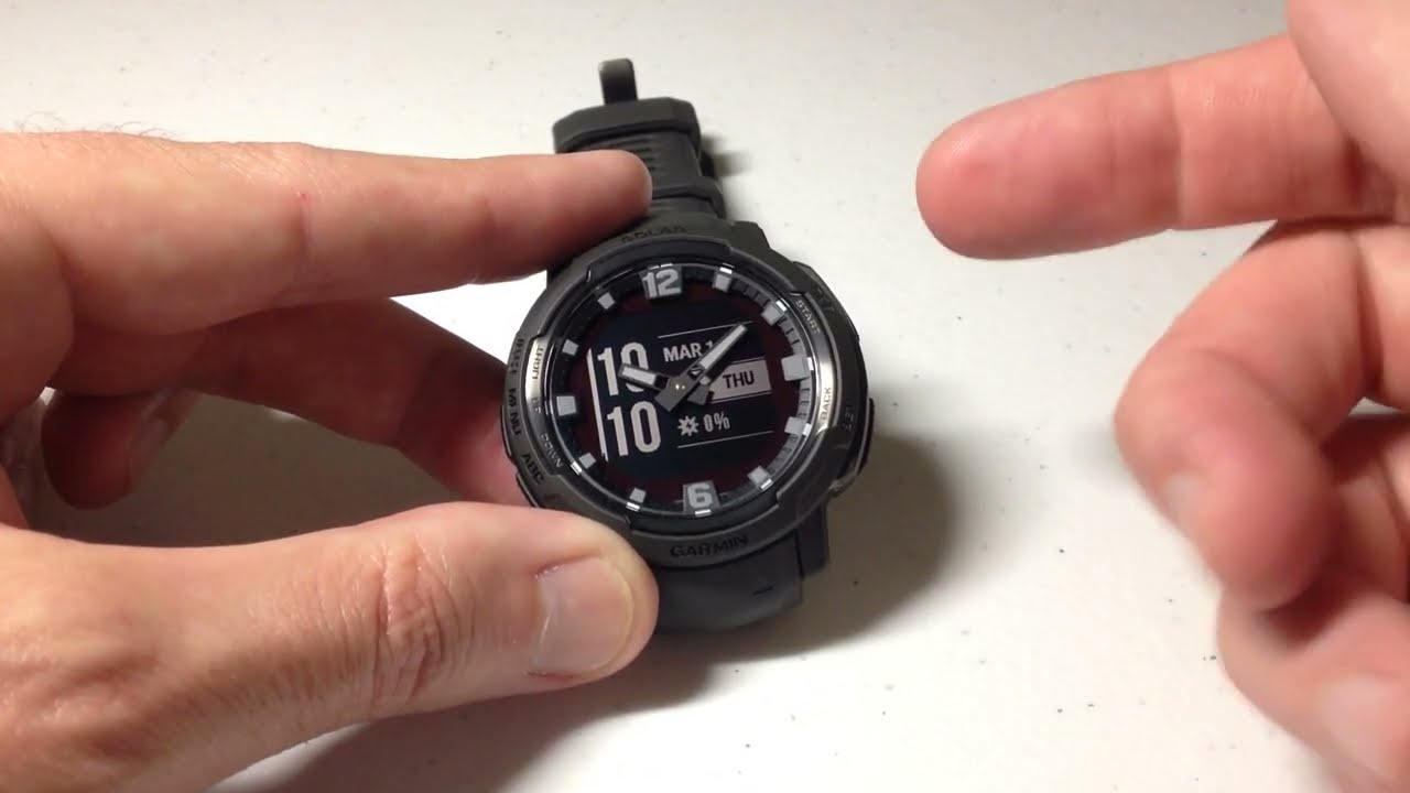 Garmin Instinct Crossover | Изменение и настройка циферблата