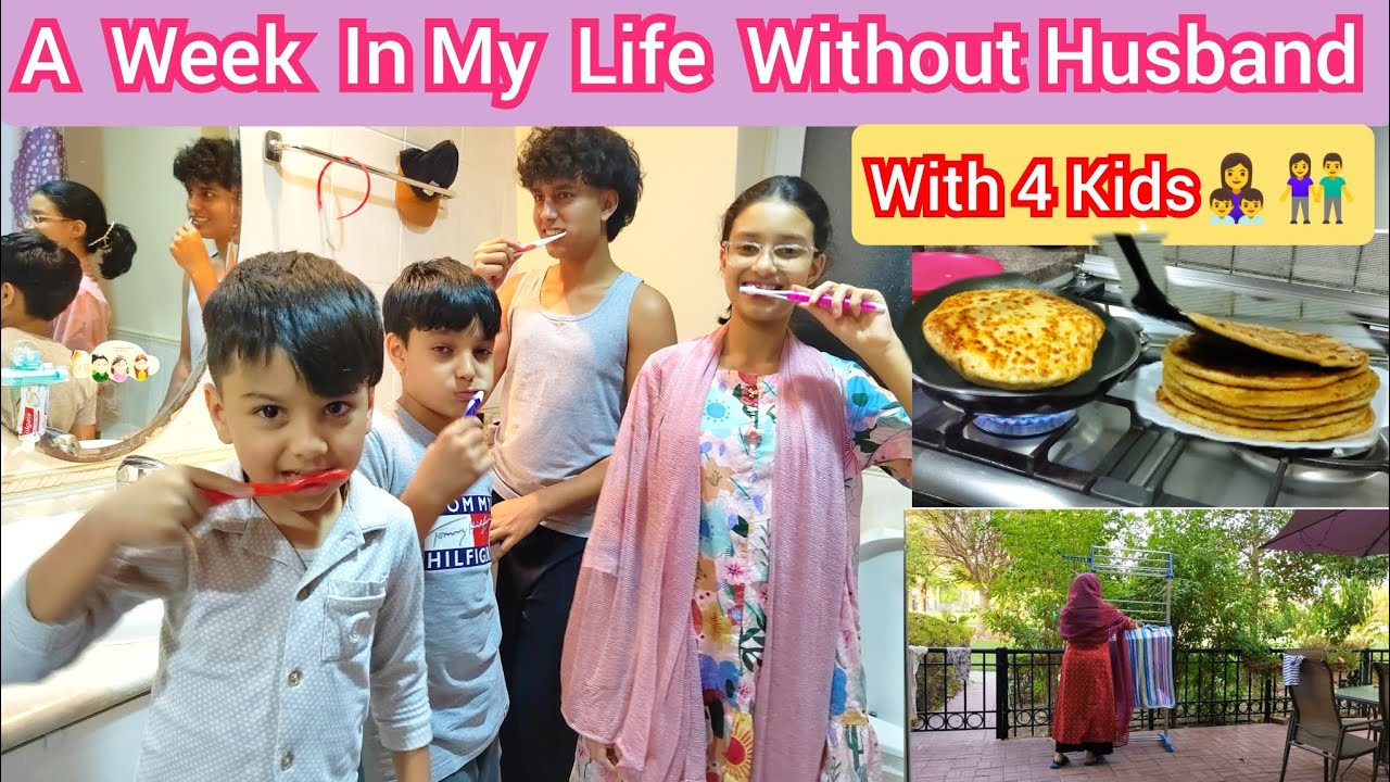 🤷A Week With My 4 Children While Husband is Traveling / NRI Mom
