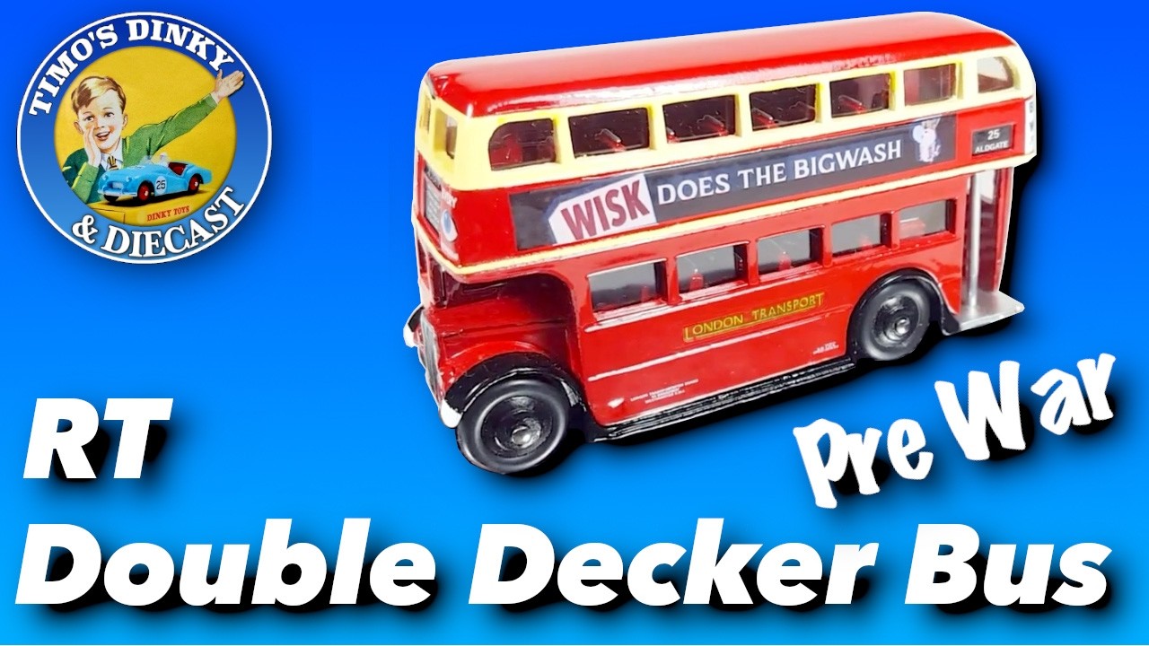 Dinky 29C, лондонский двухэтажный автобус RT в раскраске 1939 года #corgi #dinky #restoration