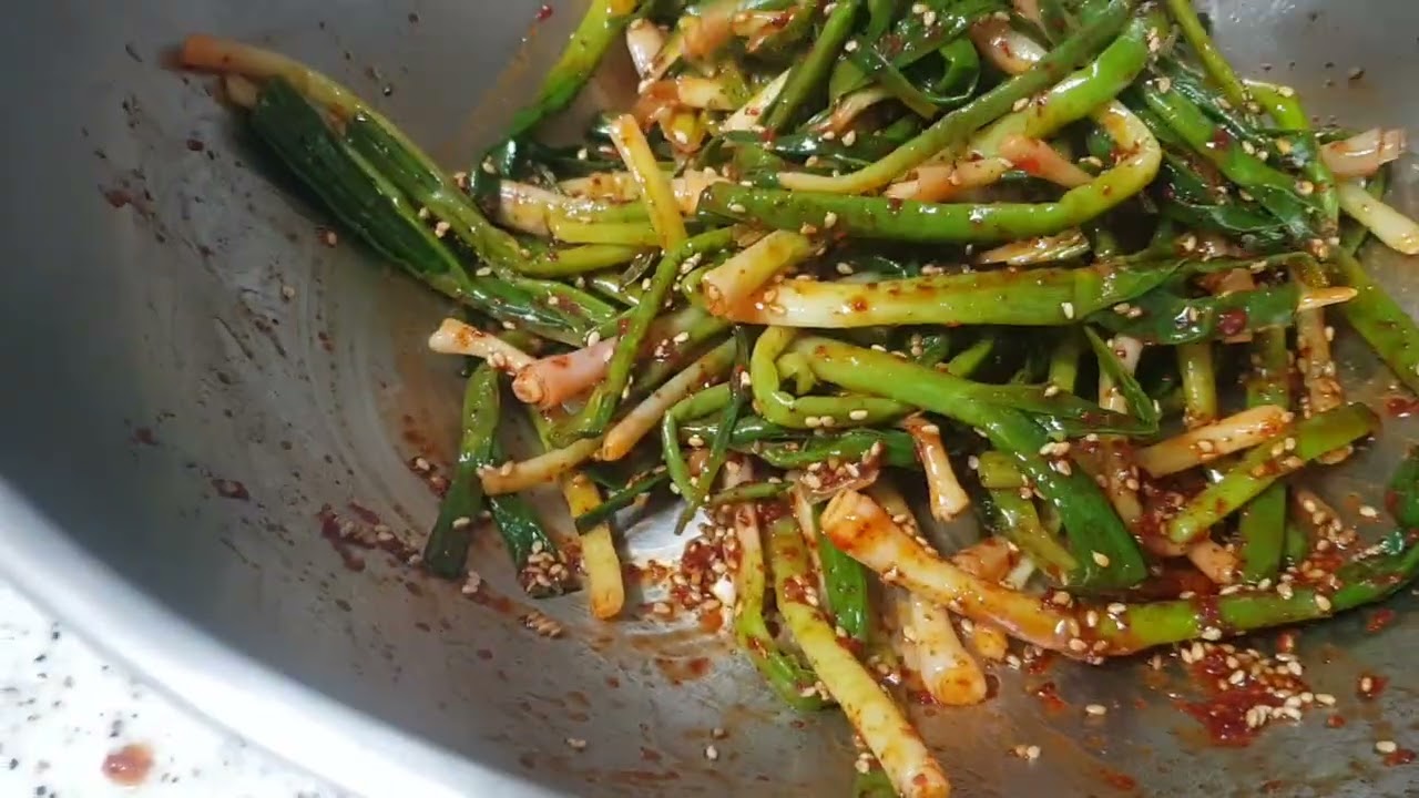 풋마늘 양념무침