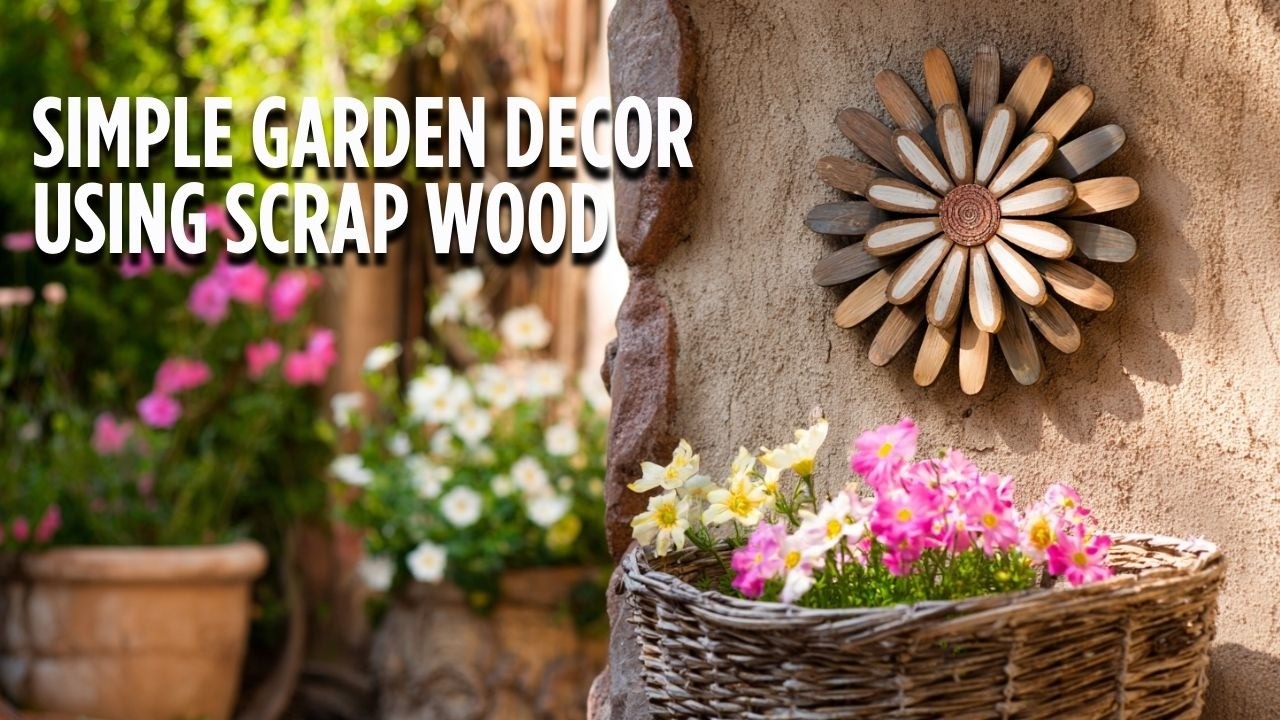 Easy Scrap Wood Wall Art Ideas to Decorate Your Garden Fence & Outdoor Walls