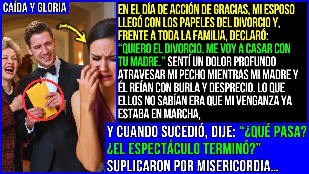 “Quiero el divorcio. Me voy a casar con tu madre.” Mi esposo quiso humillarme con esta noticia