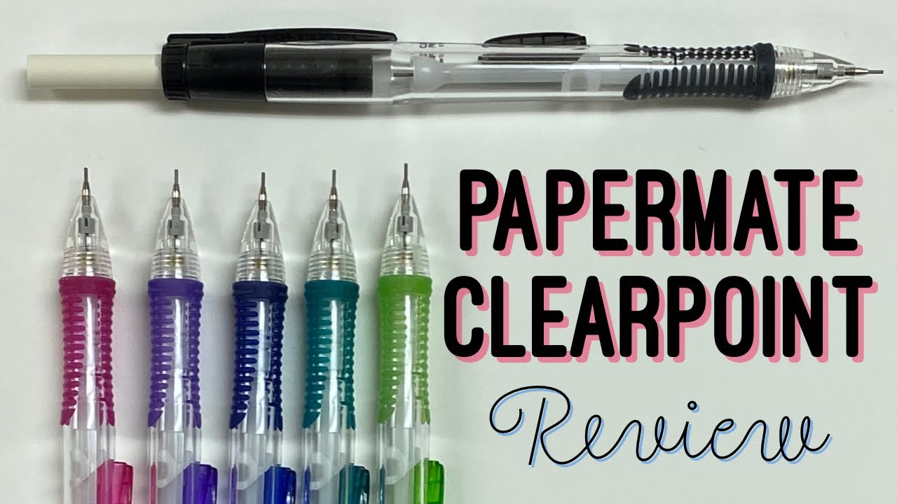 PAPERMATE CLEARPOINT MECHANICAL PENCILS Review! Should YOU get them?? | happy monday