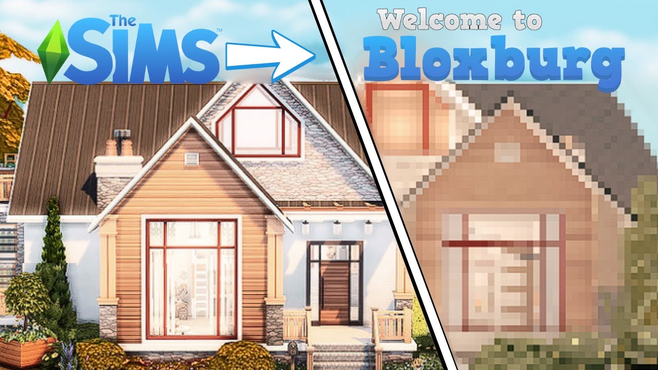 Building a SIMS House in BLOXBURG! (Roblox)