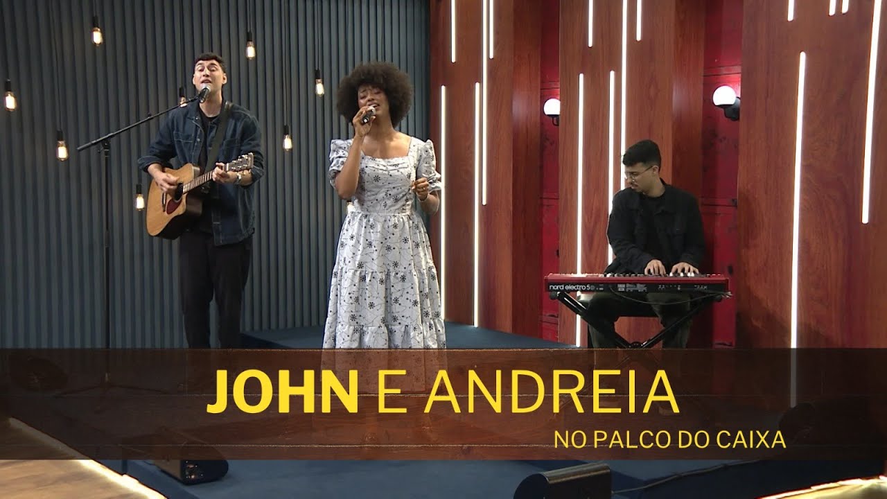 JOHN E ANDREIA no Palco do Caixa de Música