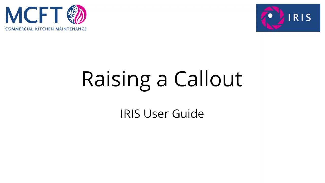 Raising a Callout and Job Progress