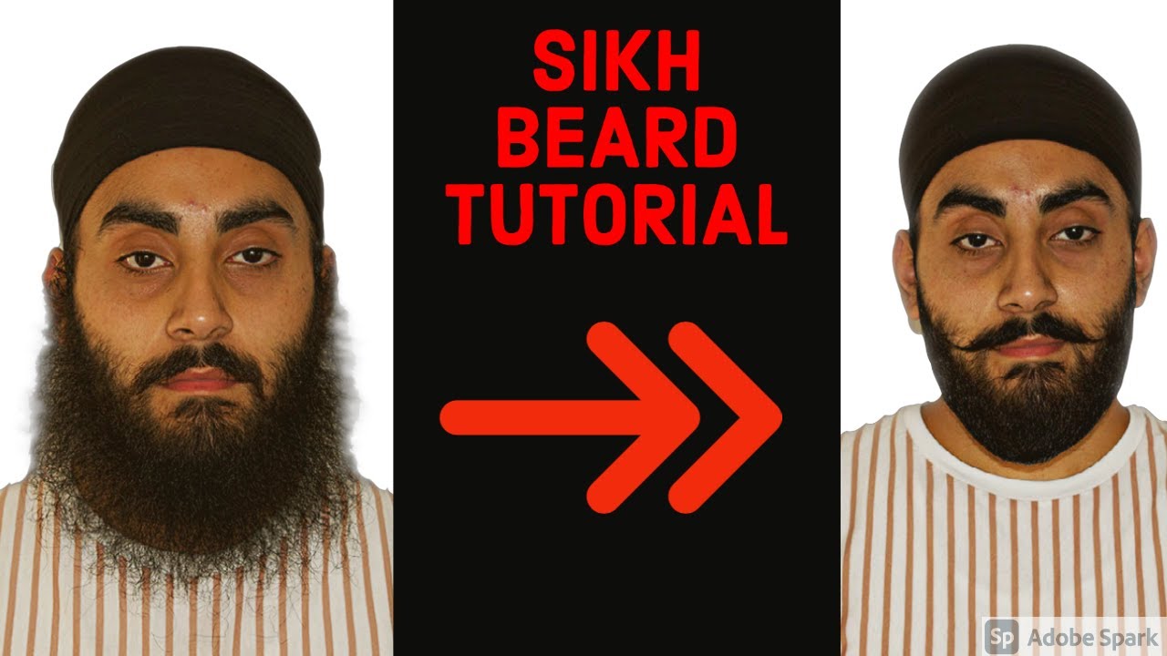 SIKH BEARD TUTORIAL | How to tie a beard? | Sharp & clean look