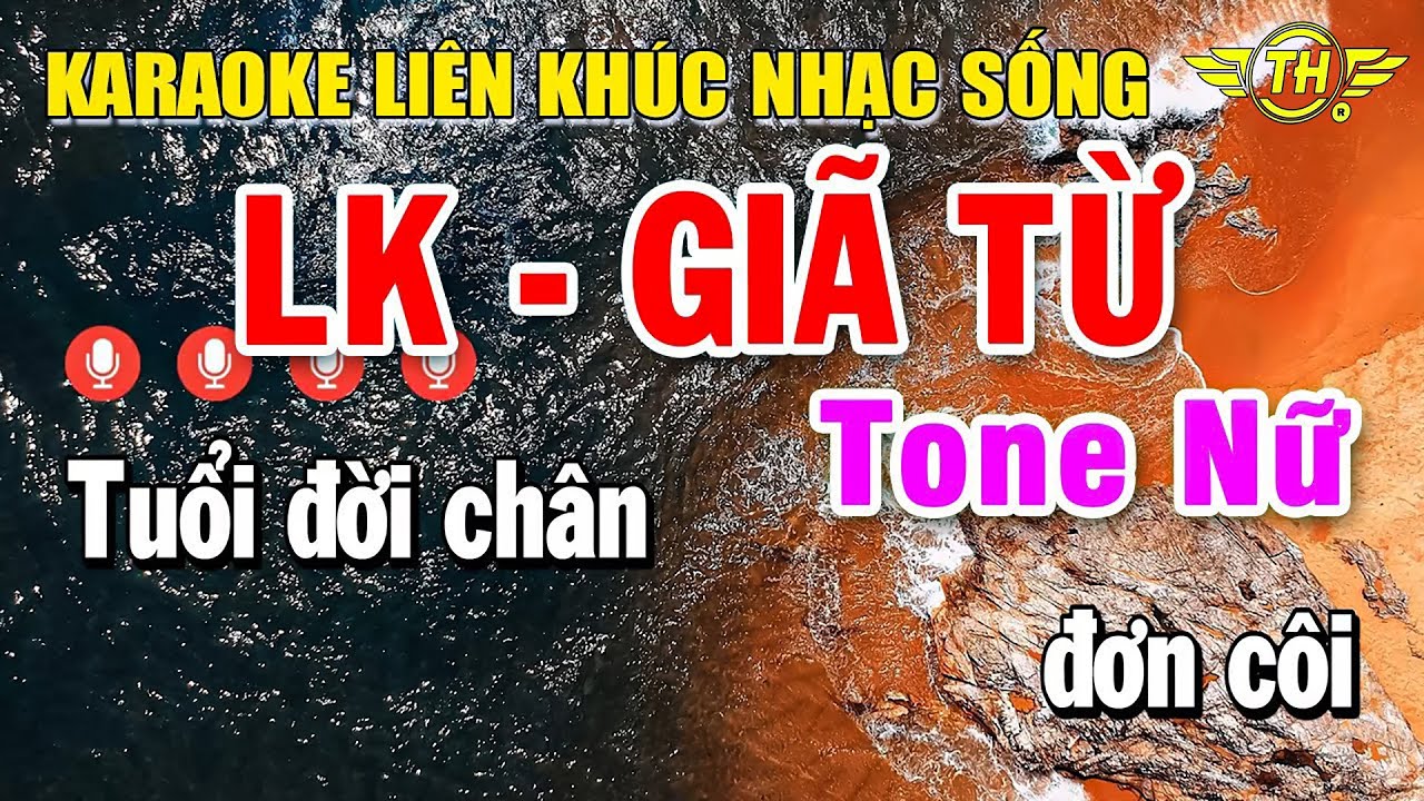Karaoke Liên Khúc Nhạc Sống Bolero Tone Nữ | Tuyển Chọn Nhạc Trữ Tình Dễ Hát Nhất - Giã Từ