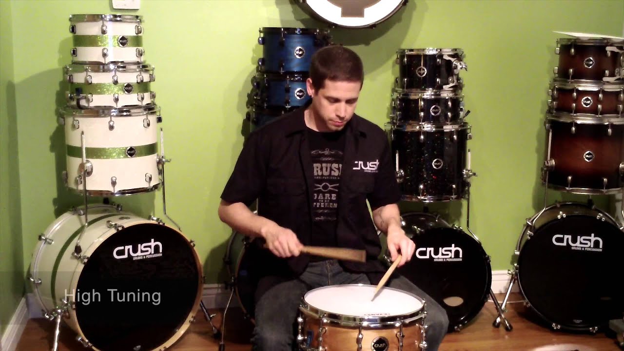 Crush Drums - USA Rosewood Solid Shell Snare Drum