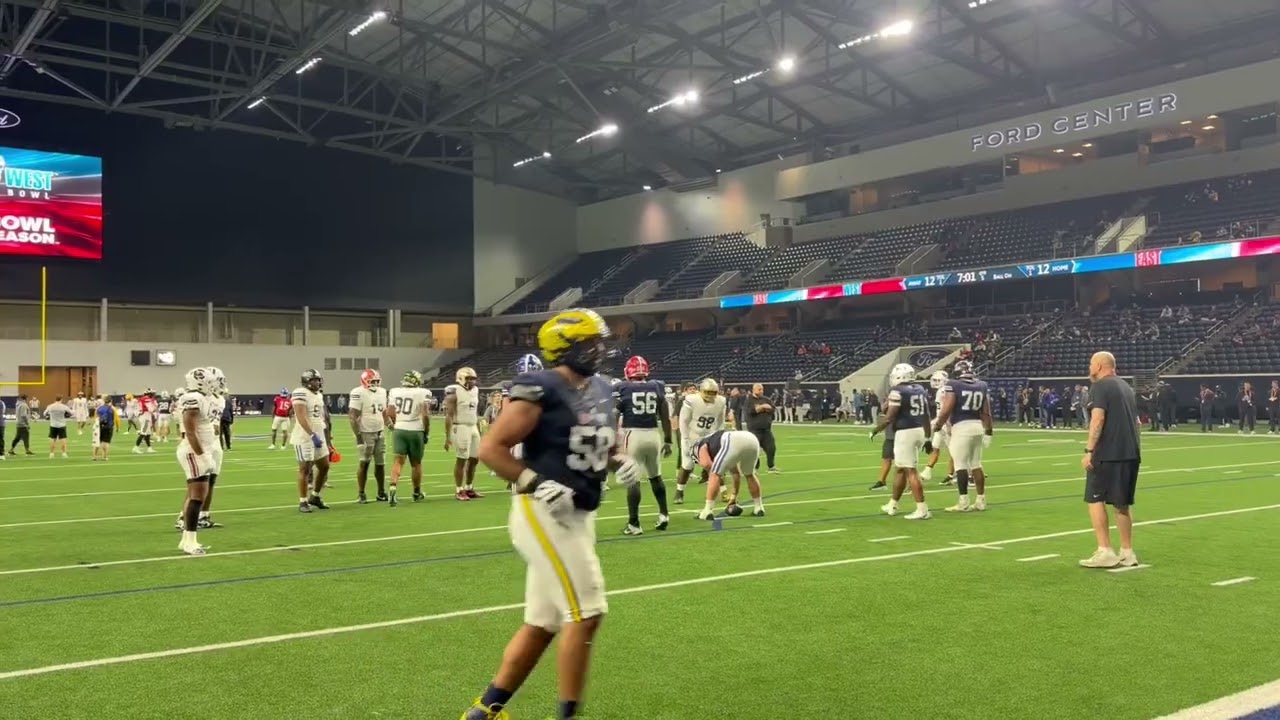 East-West Shrine Bowl 1v1: OL vs DL (East Team)