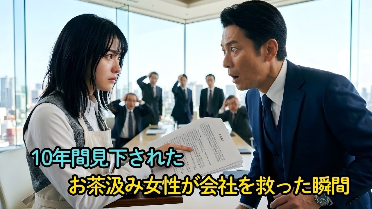 勤続10年のボロボロお茶汲み女が「お前は一生底辺だ！」と見下される毎日→ある日、社長の100億円契約に隠された致命的なミスを発見した結果→会社を救う衝撃の展開に涙する…