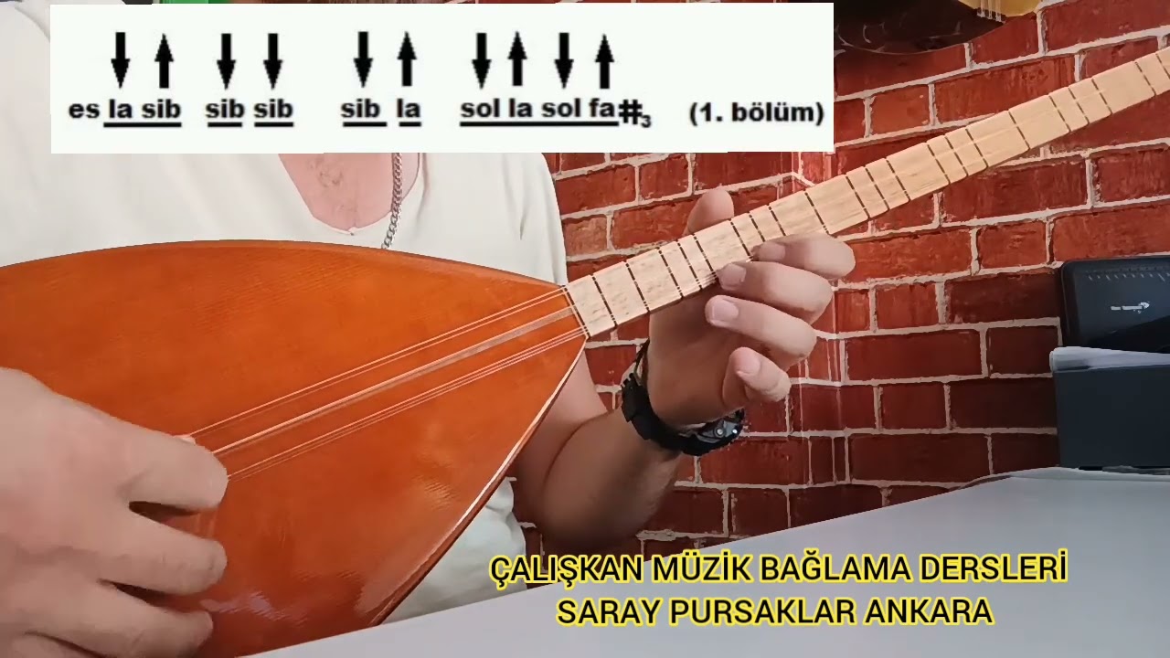 Burası Adıyaman (Düz Dara Yar) Uzun Sap Bağlama Dersi.