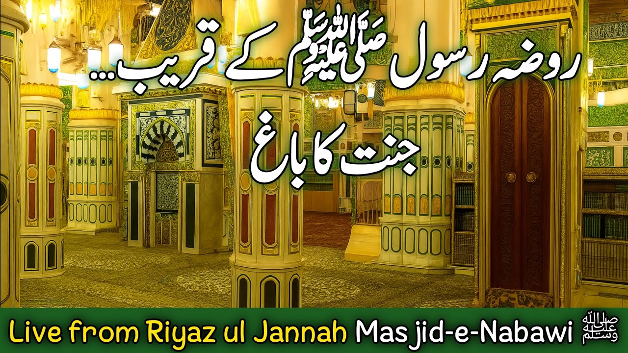 Live from Riyaz ul Jannah | Masjid-e-Nabawi ﷺ | A Piece of Paradise on Earth