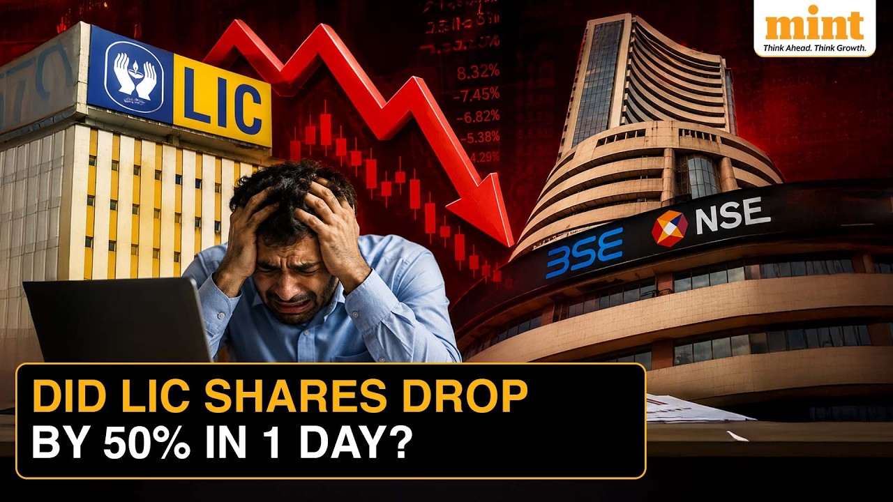 Why Is LIC share Price Flashing 50% crash amid 1:1 Bonus Issue Record Date? Explained