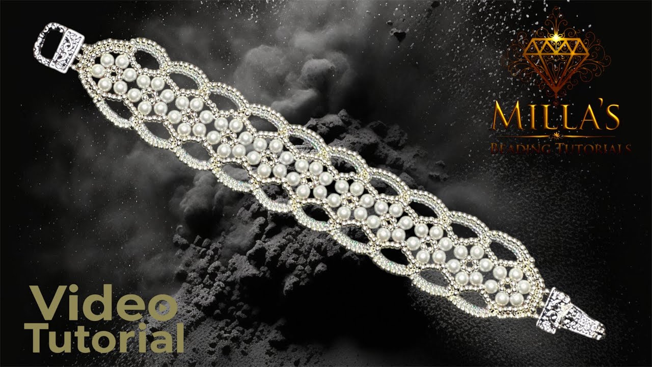 Vuala Beaded Bracelet 💎 #artesanato #beading #beadingtutorials #beadsjewellery