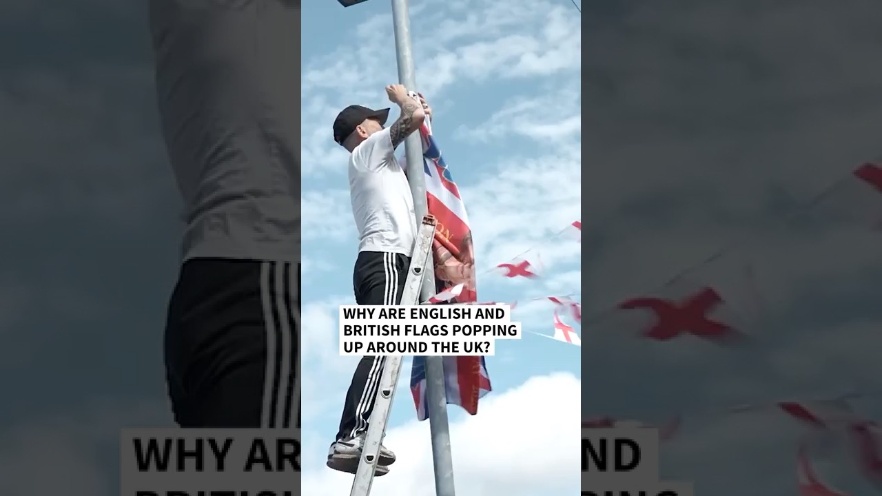 Why are English and British flags popping up around the UK? | AFP #shorts