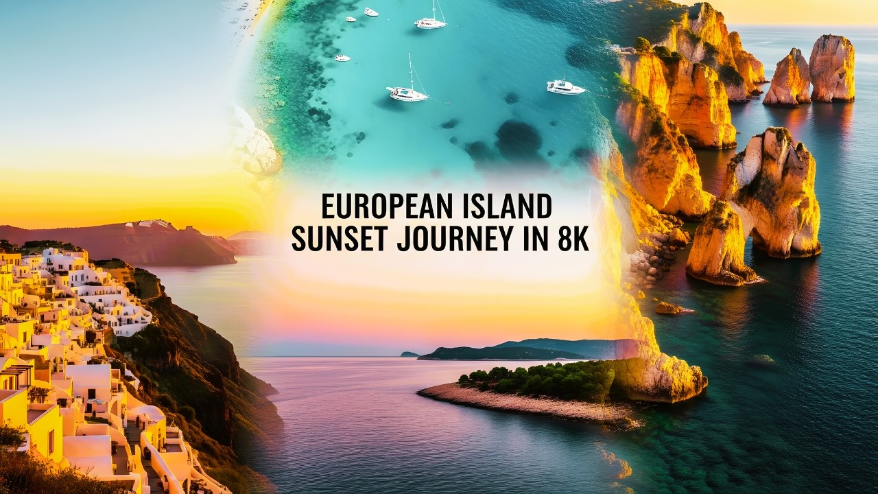 🌴 European Island Sunset Journey in 8K Ultra HD | Cinematic Ocean Escape