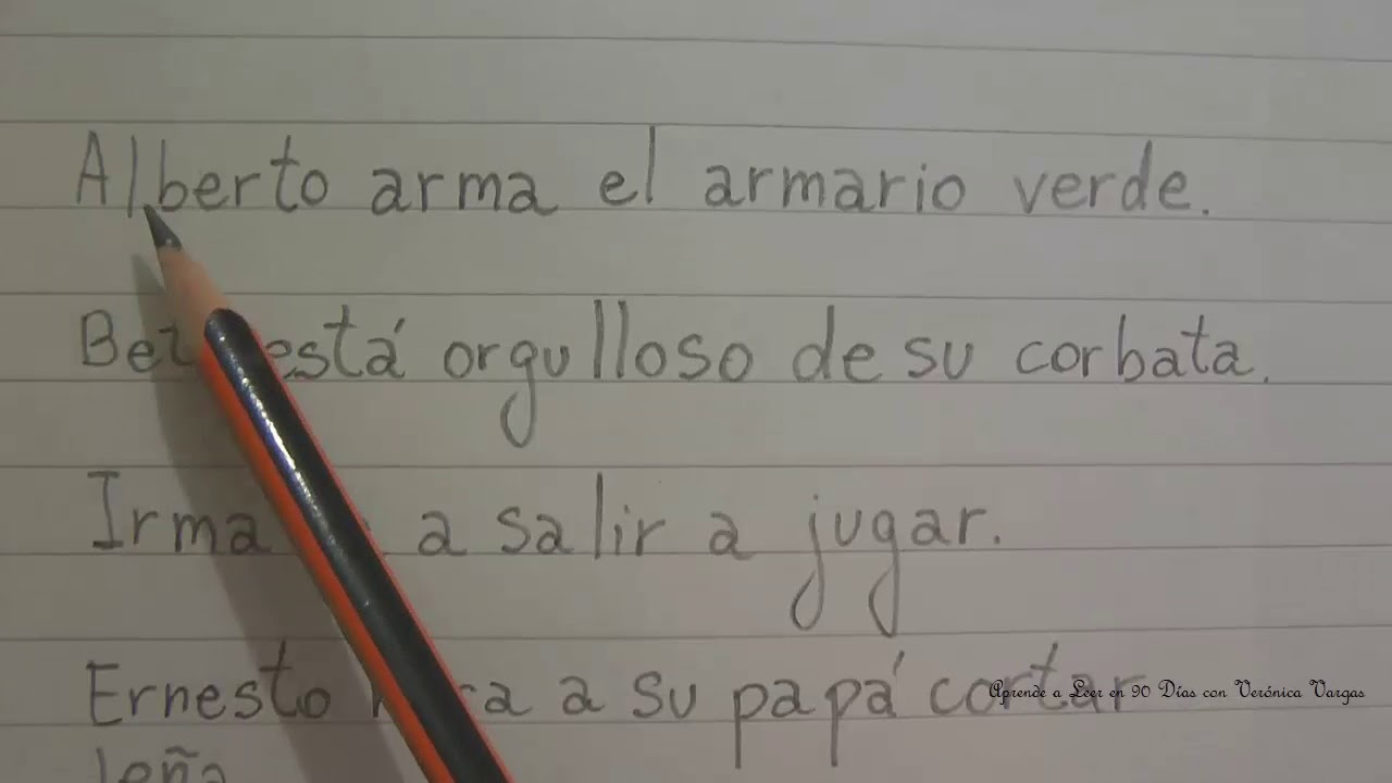 Aprende a Leer en 90 Días: Ejercicio N° 30