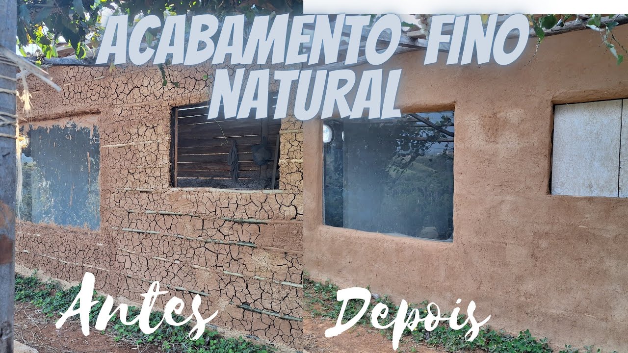como fazer reboco natural em parede de barro! (projeto cabana)