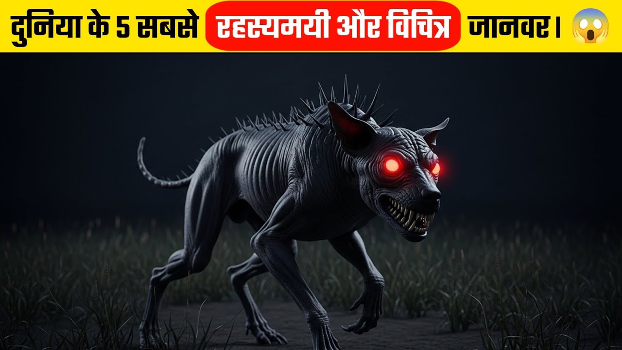दुनिया के 5 सबसे डरावने और रहस्यमयी जीव 😱 | इतने अजीब कि यकीन नहीं होगा!