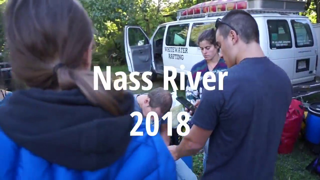 The Glacier Rafting Company year end staff trip on the Nass River in 2018