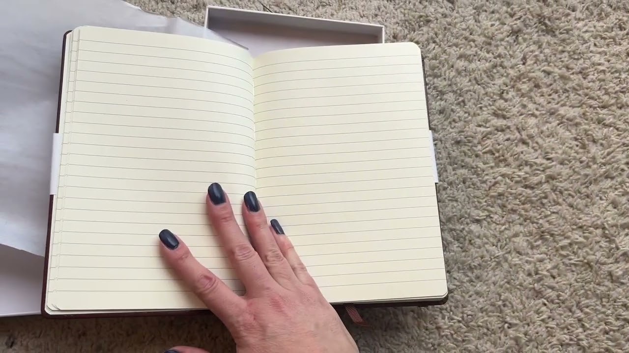 Review of BEECHMORE BOOKS Lined Journal Notebook, 160 Lined Pages, Hardcover Leather Box Included