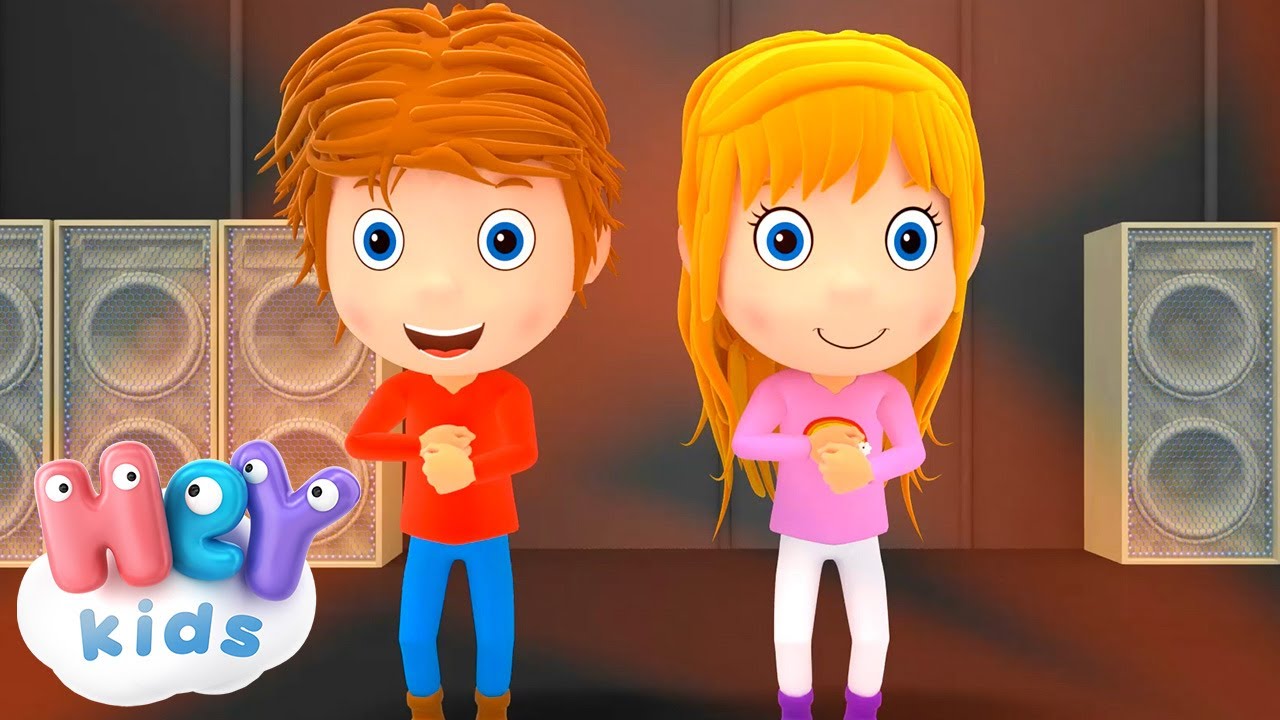 🐼 A Ram Sam Sam - Comptines &agrave; gestes pour b&eacute;b&eacute; 💃 | HeyKids | Animaj Kids
