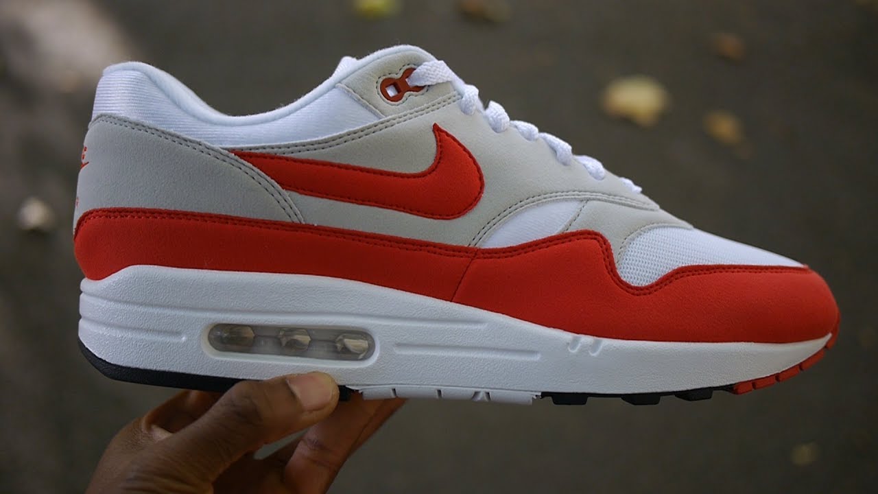 Air Max 1 OG Red Review & On Feet (30th Anniversary September 2017 Restock)
