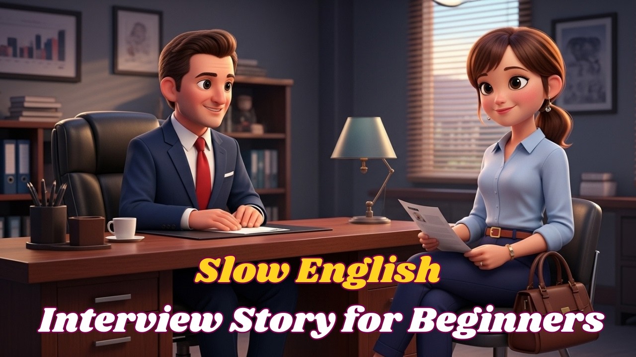 Job interview preparation | Story in Easy English | How to prepare for an interview |  Slow English