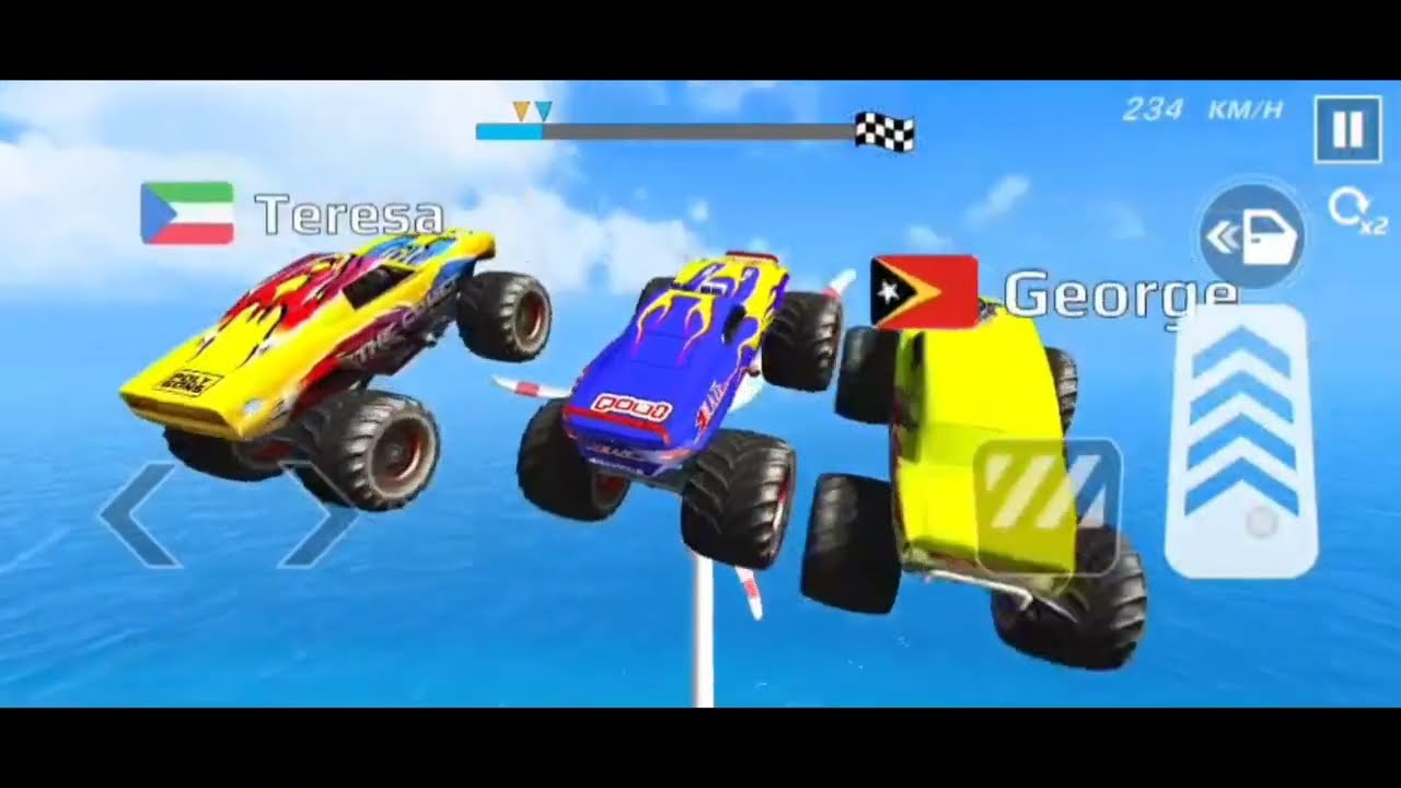 Monster Truck Mega Ramp Impossible Driver Ultimate Car Stunts GT Racing - Android GamePlay