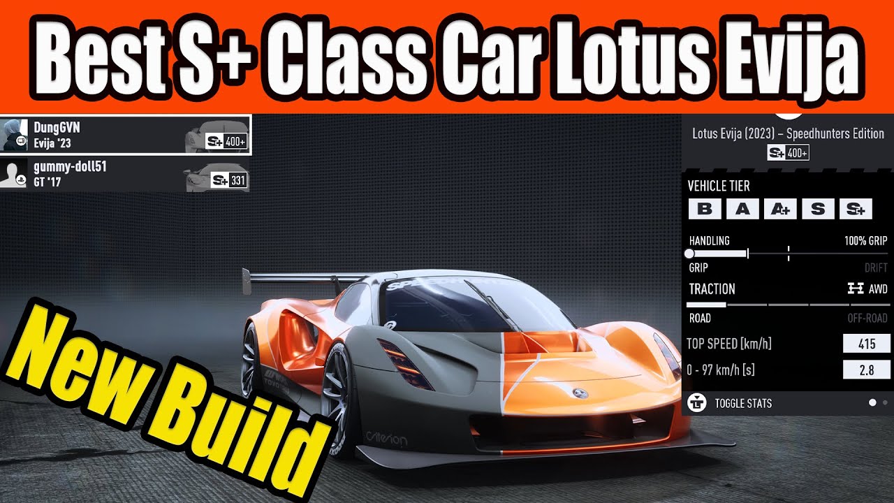 Best S+ Class Car Lotus Evija - NFS Unbound