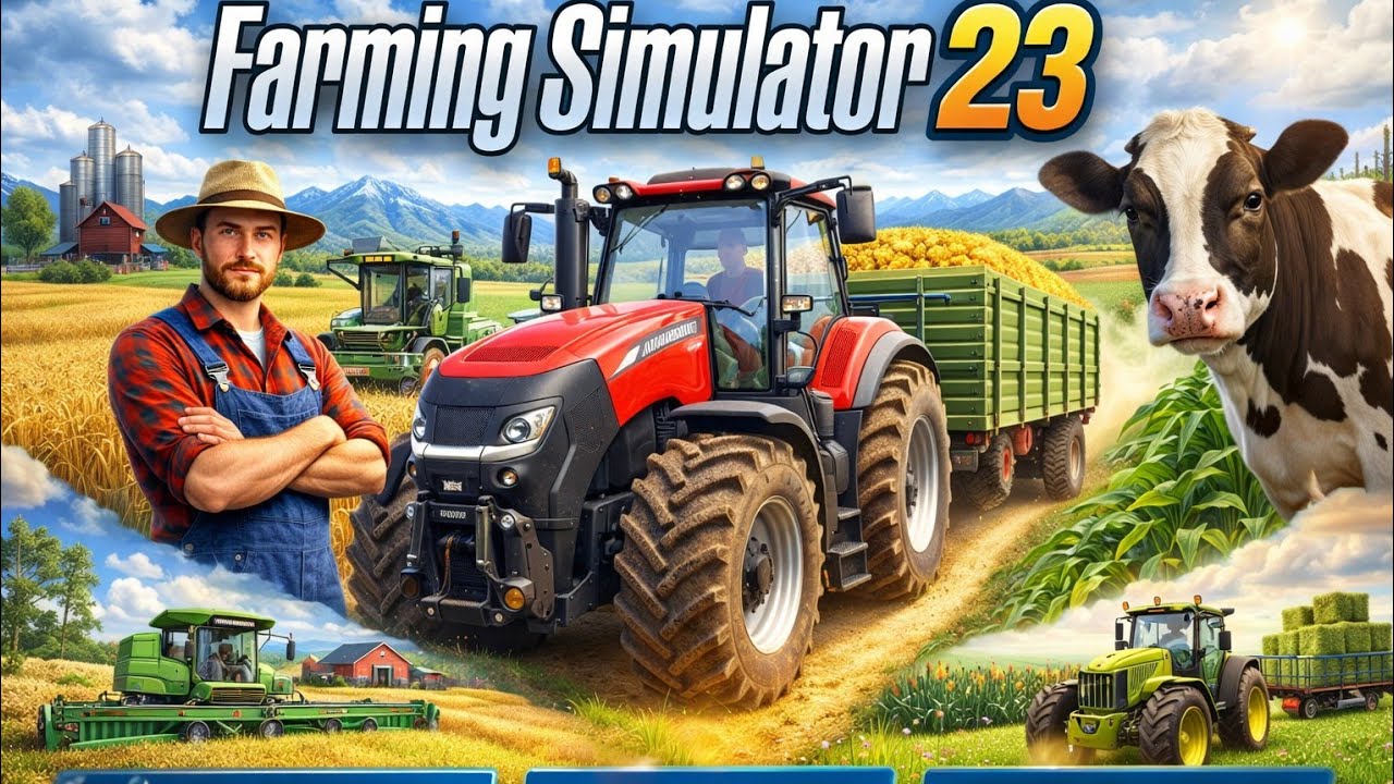 ULTIMATE FARMING/WORKING THE FIELD REAL/EXPRIENCE GAME 🎮/FARMING SIMULATOR 23/ 1ST GENERATION FARM