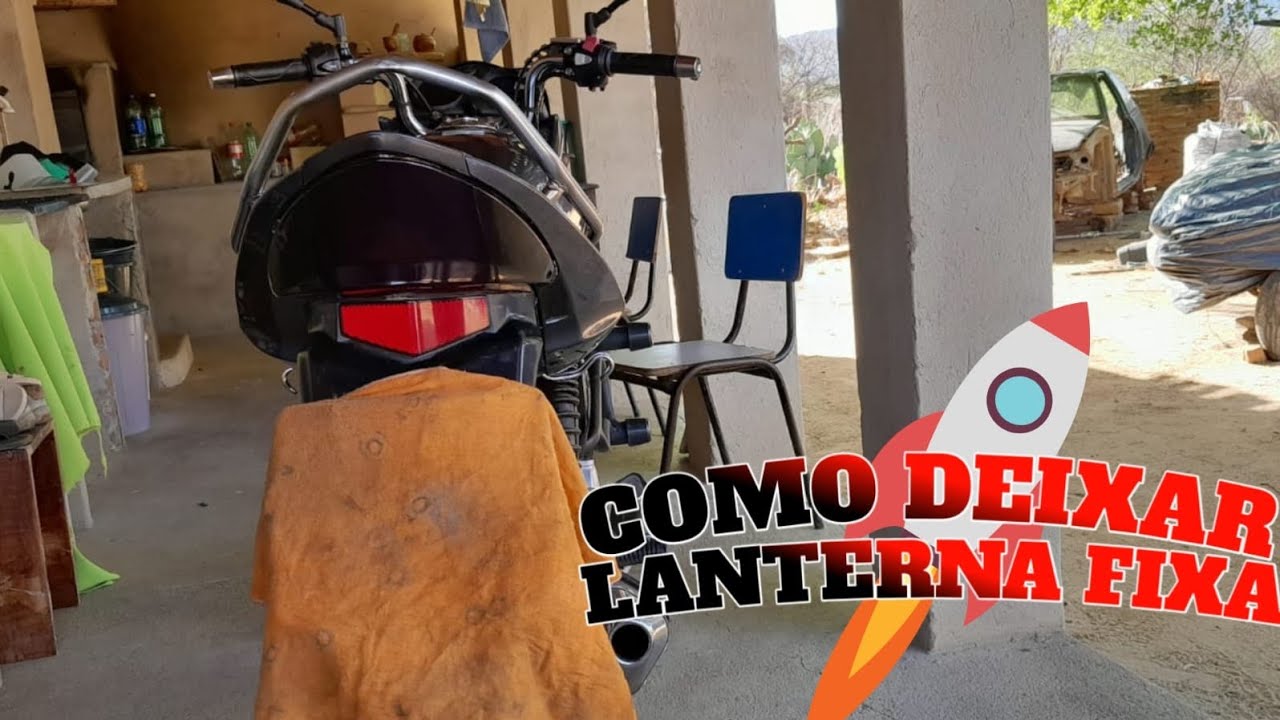 como deixar a lanterna traseira da 150 2011 fixa 🚀🔥