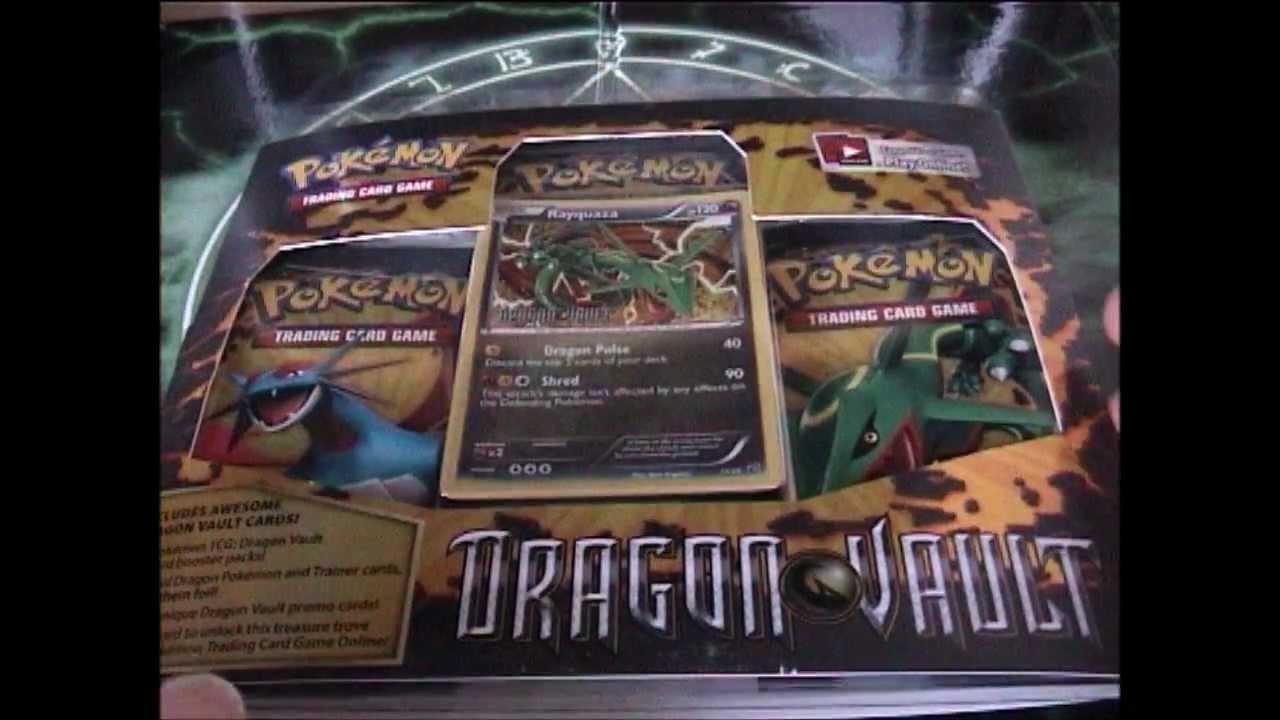 Opening a Pokemon Dragon Vault Rayquaza blister pack (The return of Pokemon)