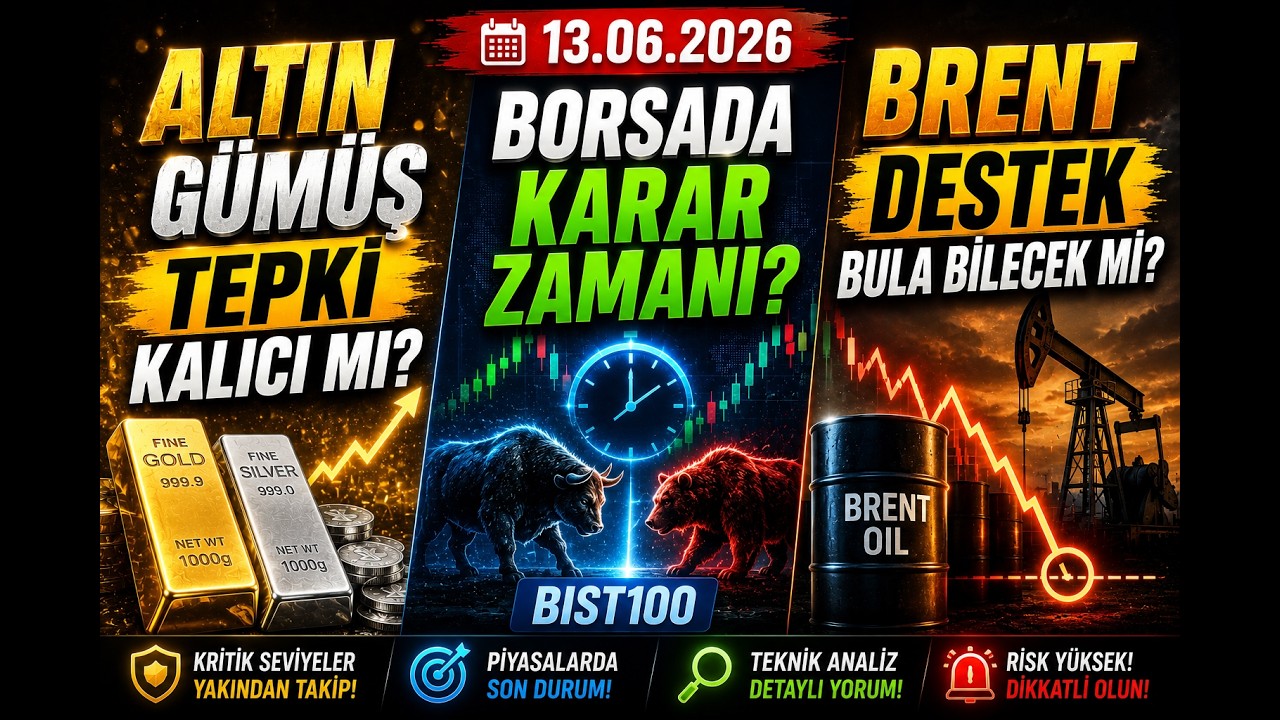 Altın-G&uuml;m&uuml;ş Tepkisi Kalıcı mı? Borsada Karar Zamanı! Petrol Kritik Destekte ? #g&uuml;m&uuml;ş #altın #bist100