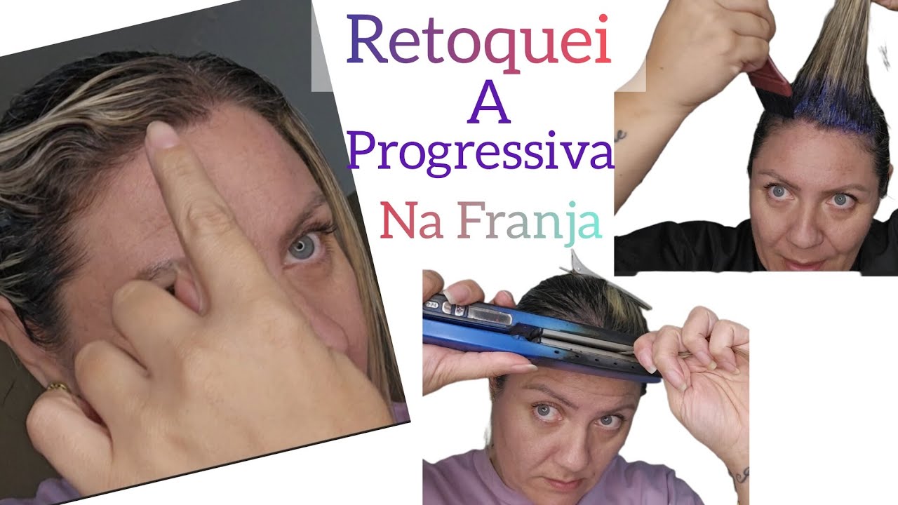 RETOQUE DE PROGRESSIVA ,SOMENTE NA FRANJA E A RAIZ..PASSO A PASSO, VEM😍😉 PROGRESSIVA SEM FORMOL♡