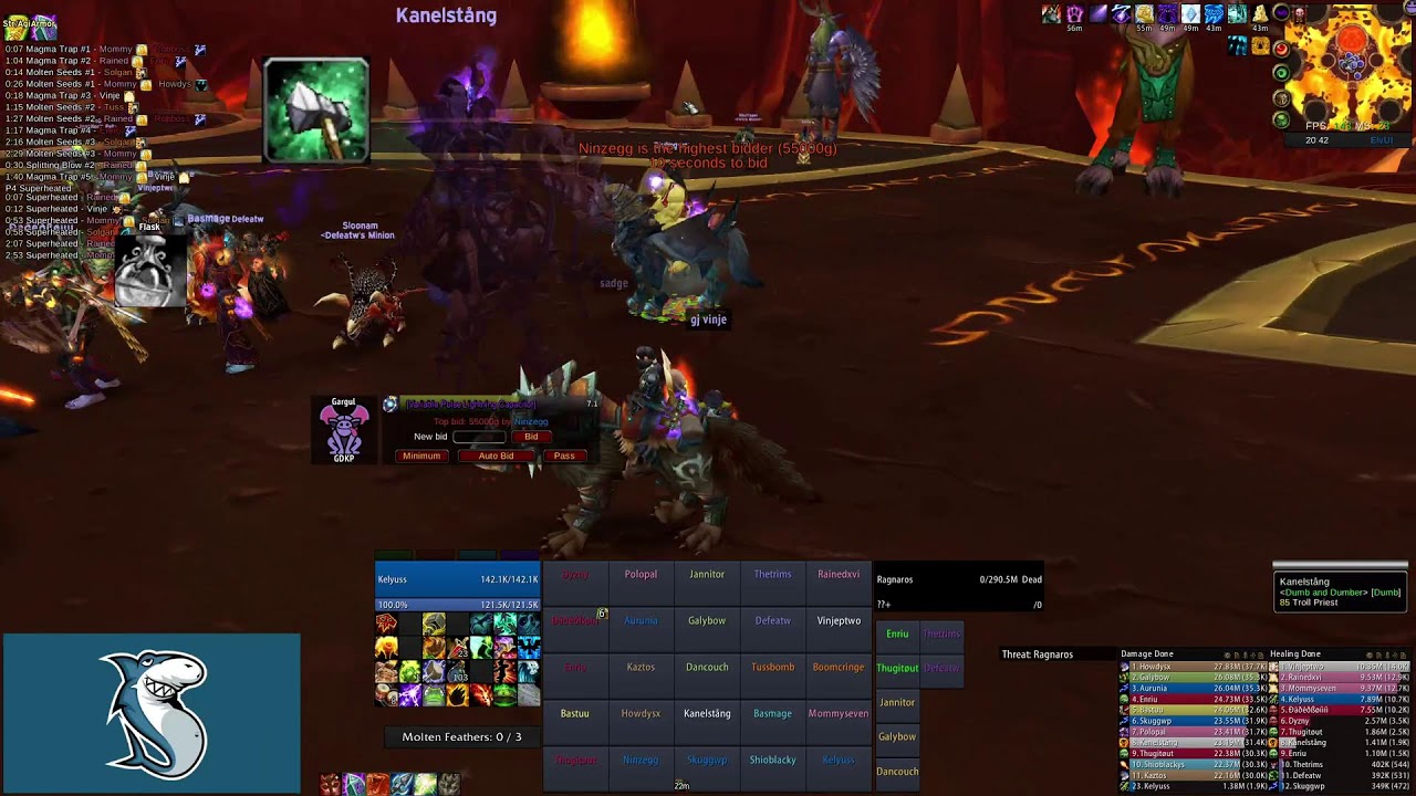 tuesday 25 - resto shaman - Firelands hc