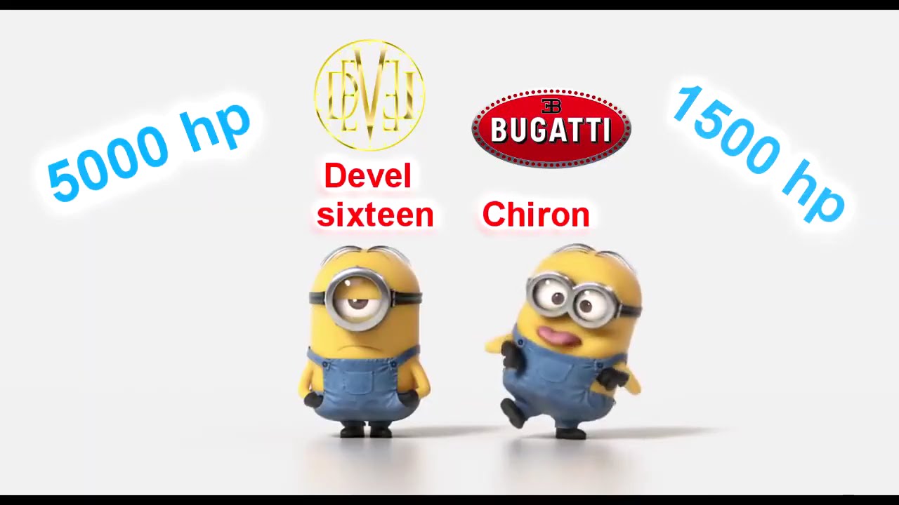 Devel sixteen vs Bugatti Chiron