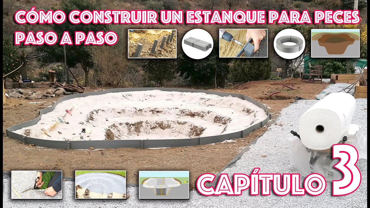 Cómo construir un estanque para peces paso a paso - Capítulo 3
