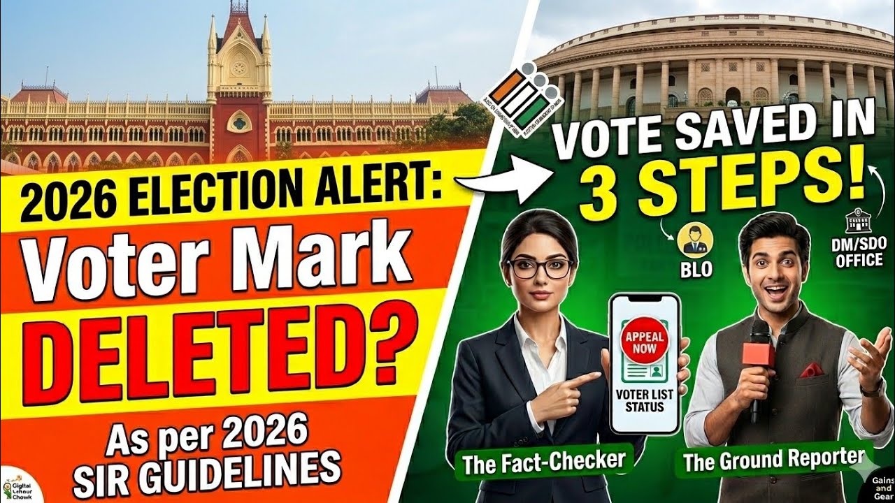 WB ELECTION 2026: Voter Name DELETED? 3 Steps to Restore Now! | SIR Guidelines Update