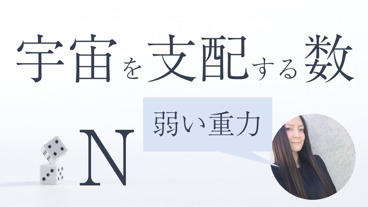 【宇宙を支配する６つの数】重力の弱さN