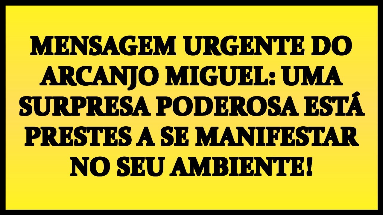 ✨ MENSAGEM URGENTE DO ARCANJO MIGUEL: UMA SURPRESA PODEROSA ESTÁ PRESTES A SE MANIFESTAR NO SEU AMBI