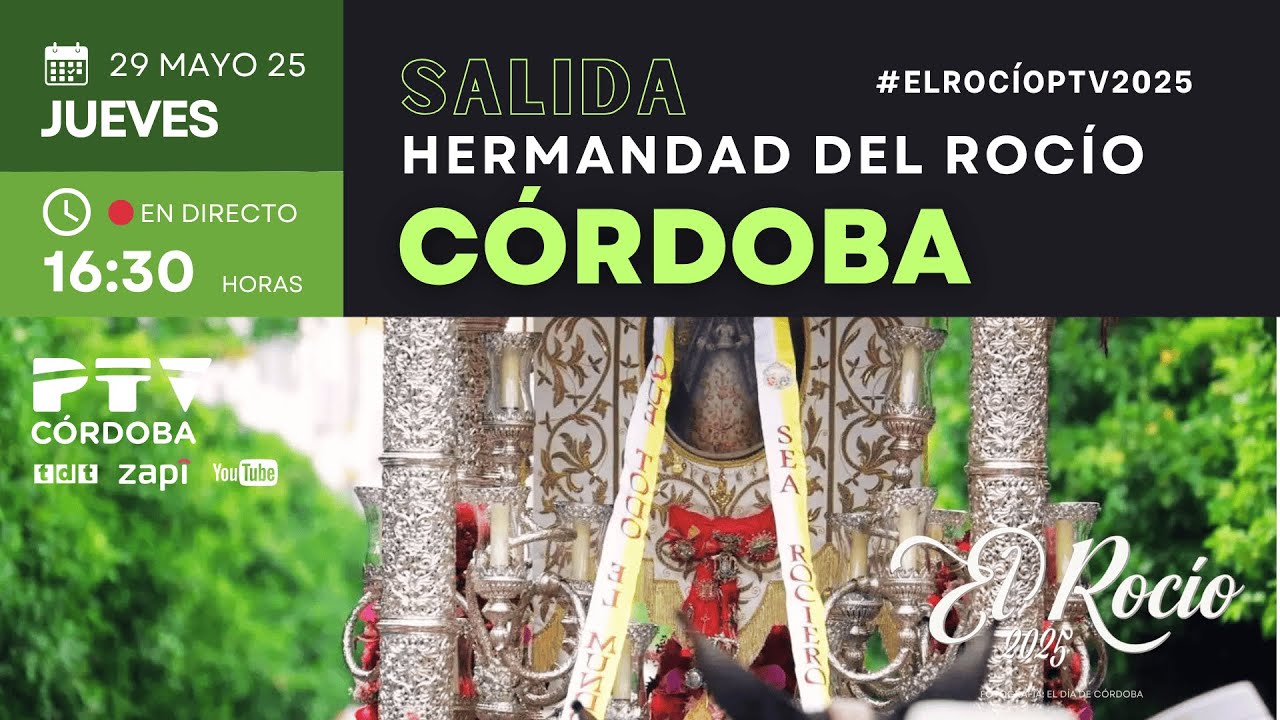🟢 Córdoba sale hacia El Rocío 2025 | El Rocío en PTV Andalucía