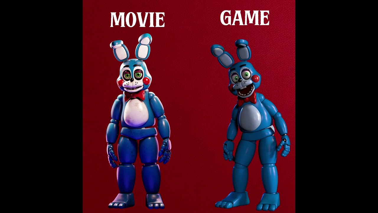 Fnaf 2 movie vs game (technically fnaf movie 2 year anniversary )