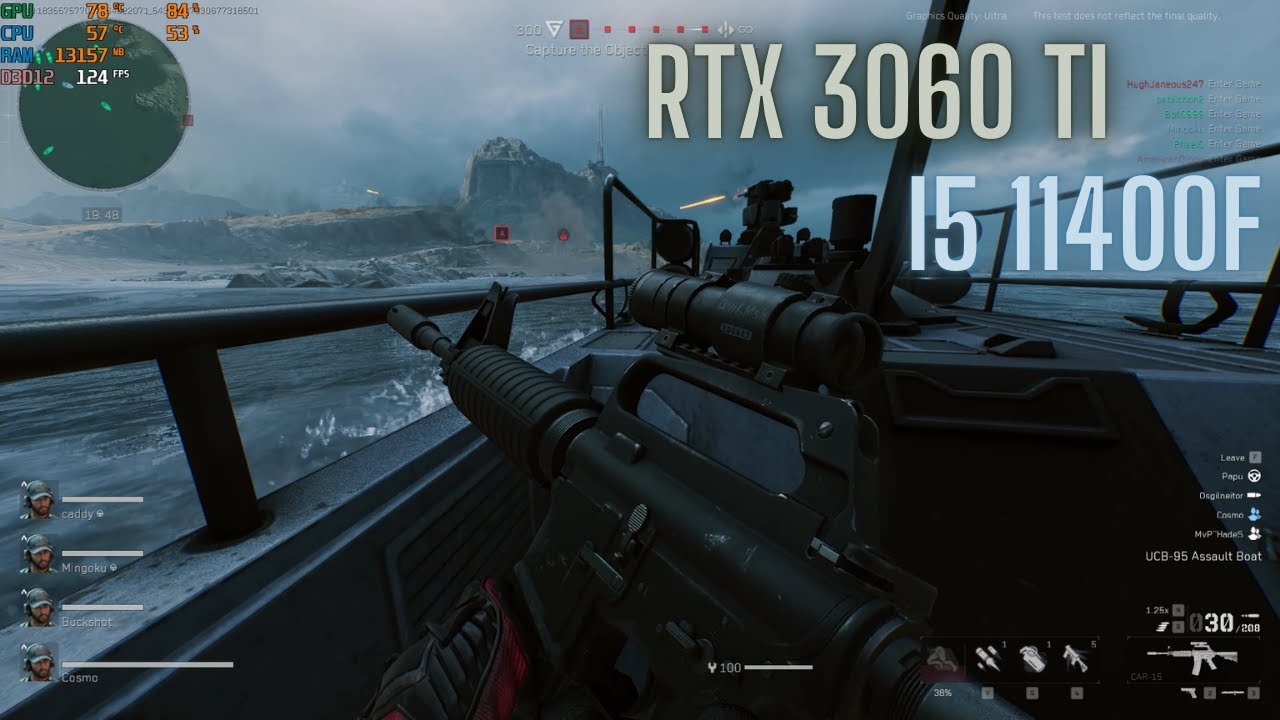 RTX 3060 ti + Intel i5 11400F Delta Force Hawk Ops Havoc Warfare Gameplay | Ultra Graphics 1080p